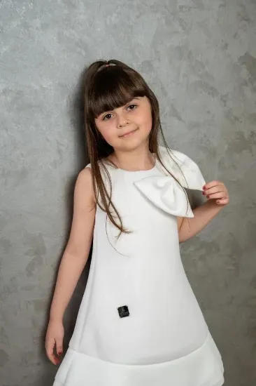 صورة فستان سهرة بناتي اسفنجي